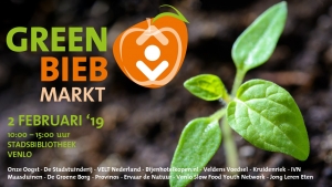 De Green Bieb Markt  is er voor jou!  2 februari 2019 in Venlo van 10.00 tot 15.00 uur gratis toegang